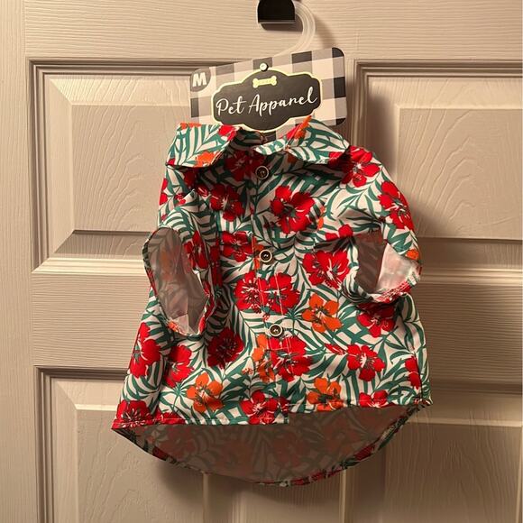 Kohl's woof pet apparel hawaiian shirt size Medium nwt - Picture 1 of 5